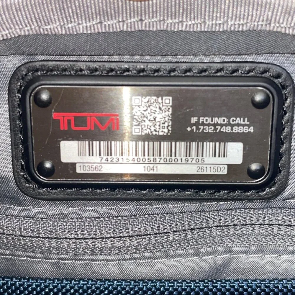 Tumi Men’s Black Nylon Multiple Compartments Durable Briefcase Messenger Bag